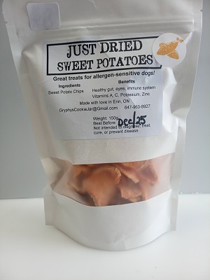 Bag Front Just Dried Sweet Potatoes